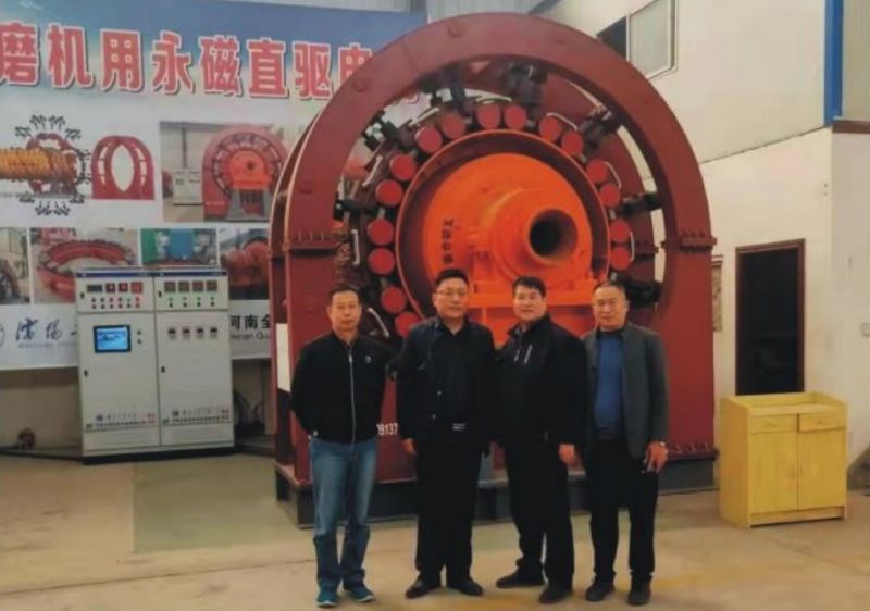 山（shān）東淄博電機有（yǒu）限公司參（cān）觀河南九幺免费版機電設備（bèi）有限公（gōng）司永磁直驅球磨機（jī）